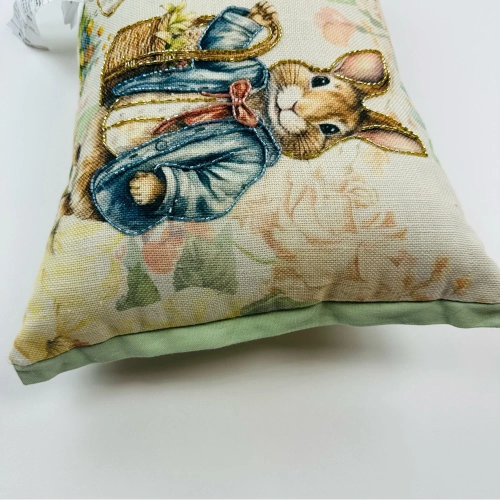 Easter Rabbits Accent Pillow